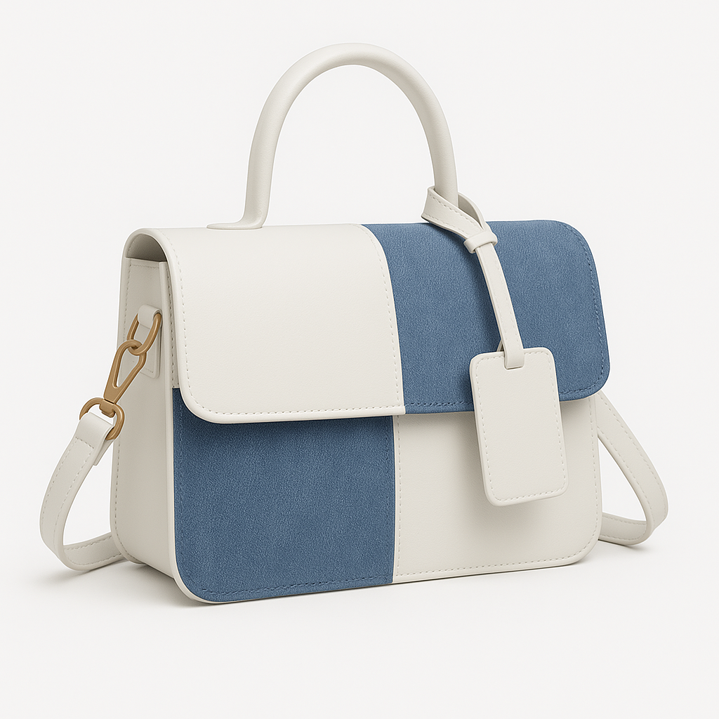 Denim-Inspired Messenger Bag