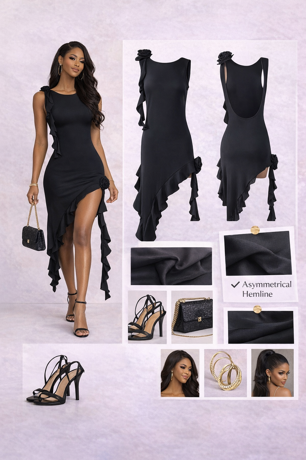 Lycra 'U' Back Dress