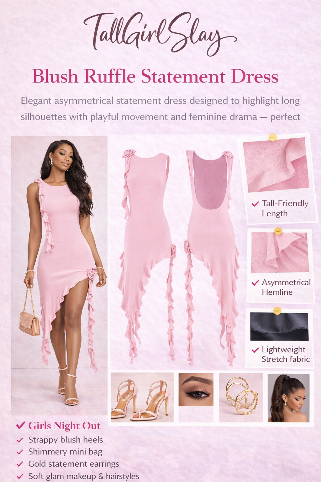 Lycra 'U' Back Dress