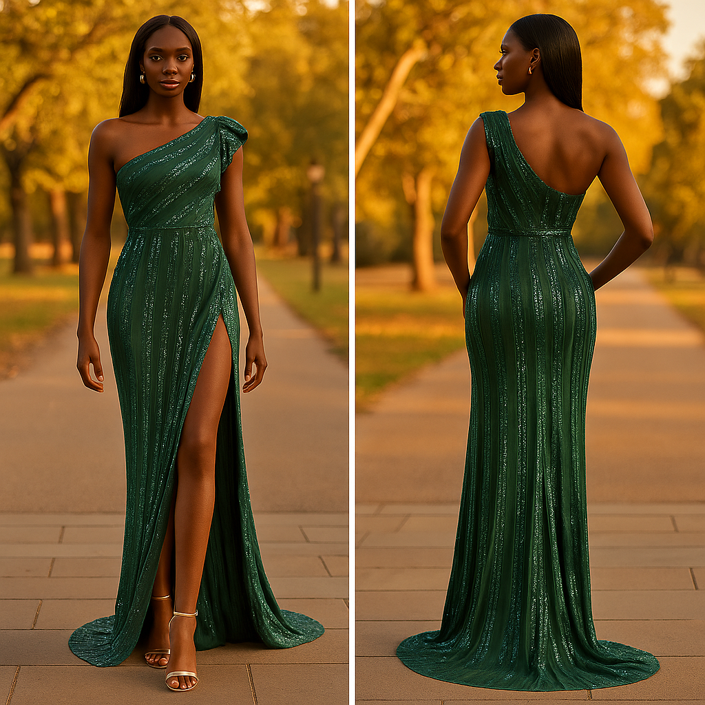 Emerald One Shoulder