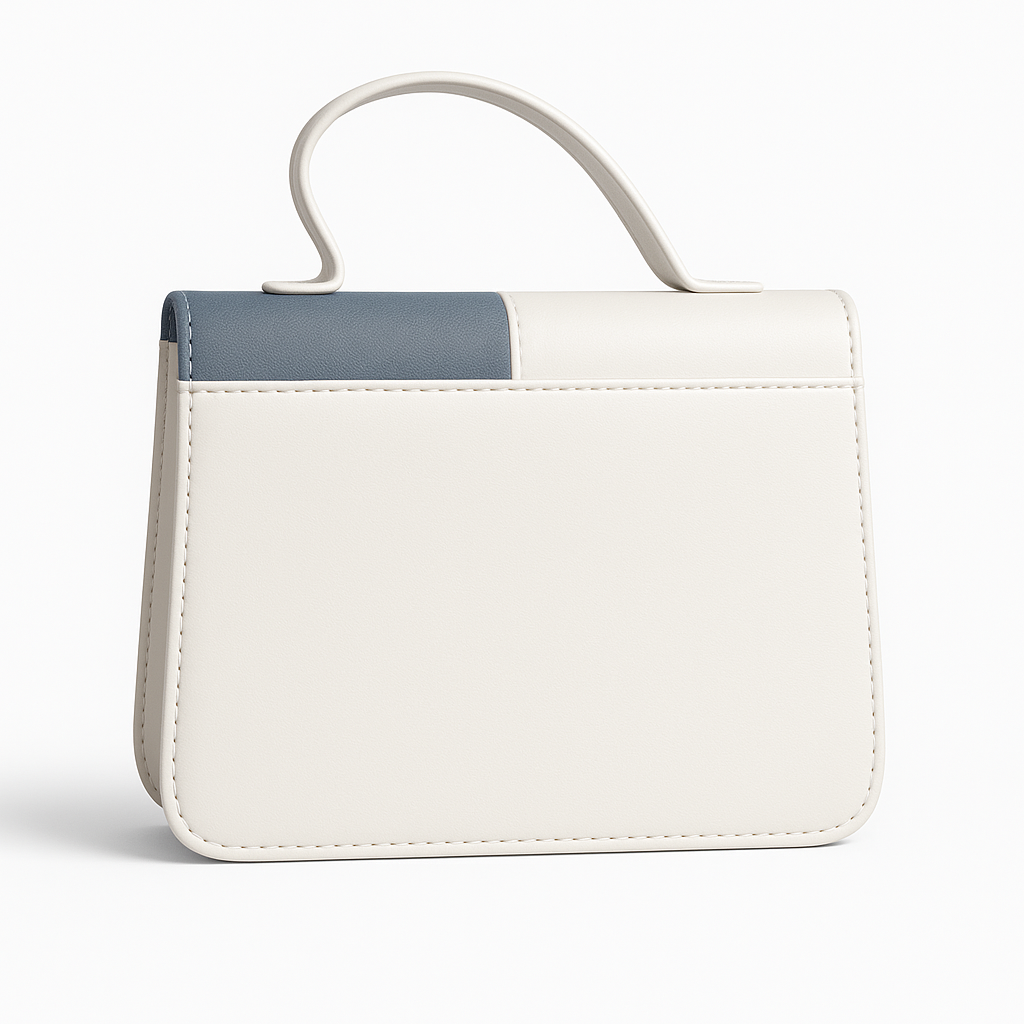 Denim-Inspired Messenger Bag