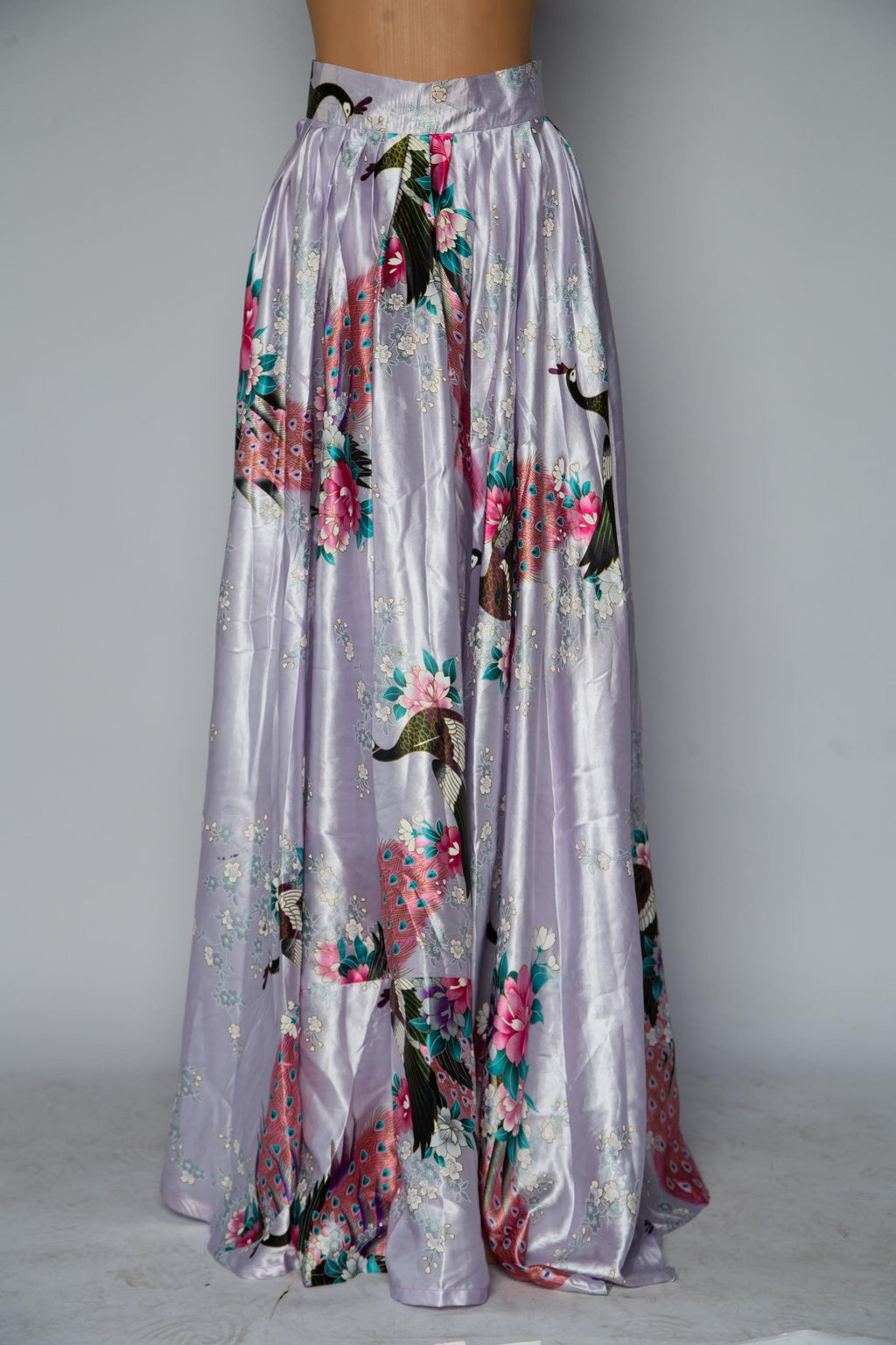 Black Floral Maxi Skirt and Blouse