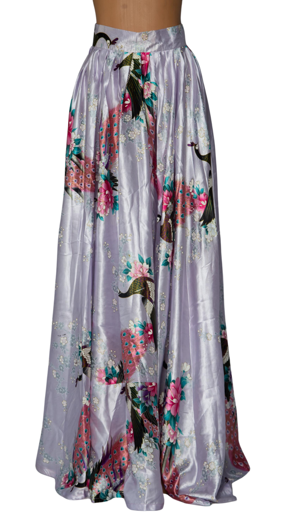 Black Floral Maxi Skirt and Blouse