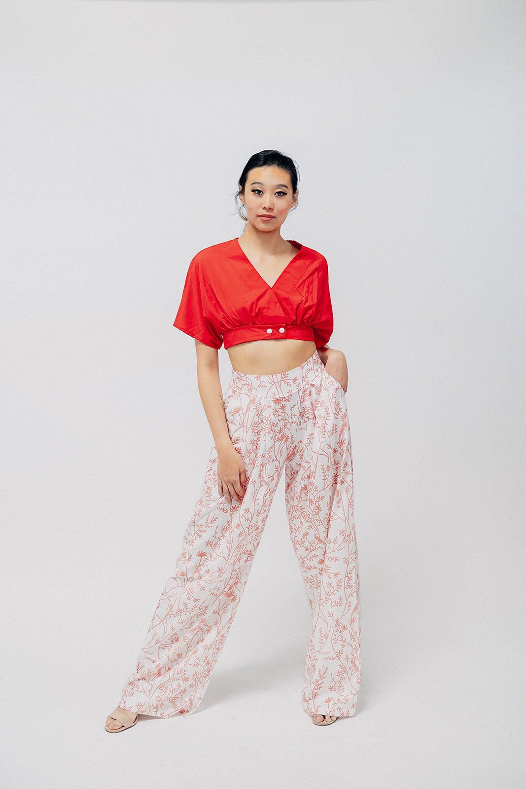 Print Wide Leg Set