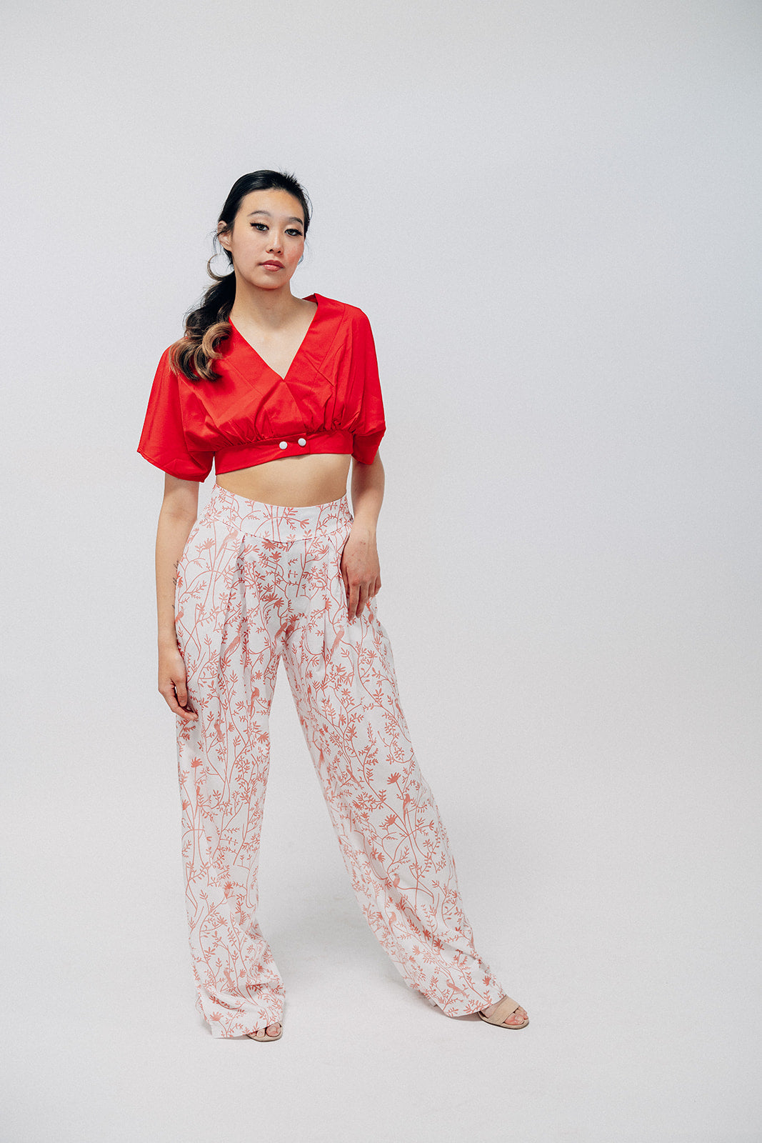Print Wide Leg Set
