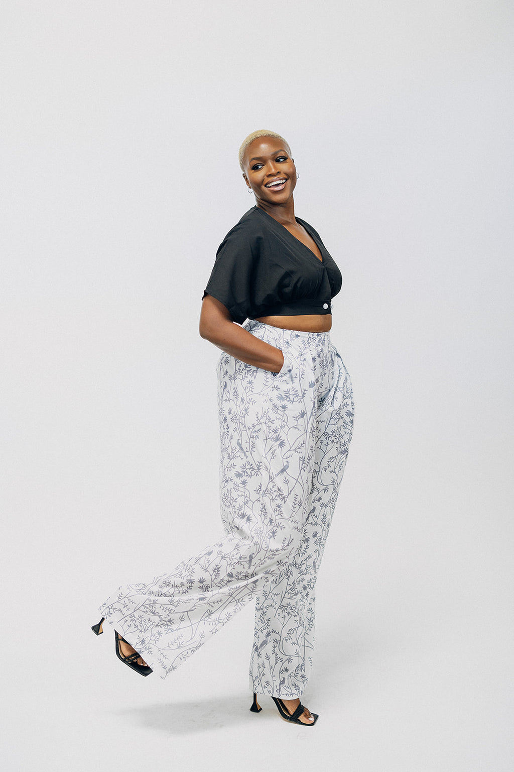 Print Wide Leg Set