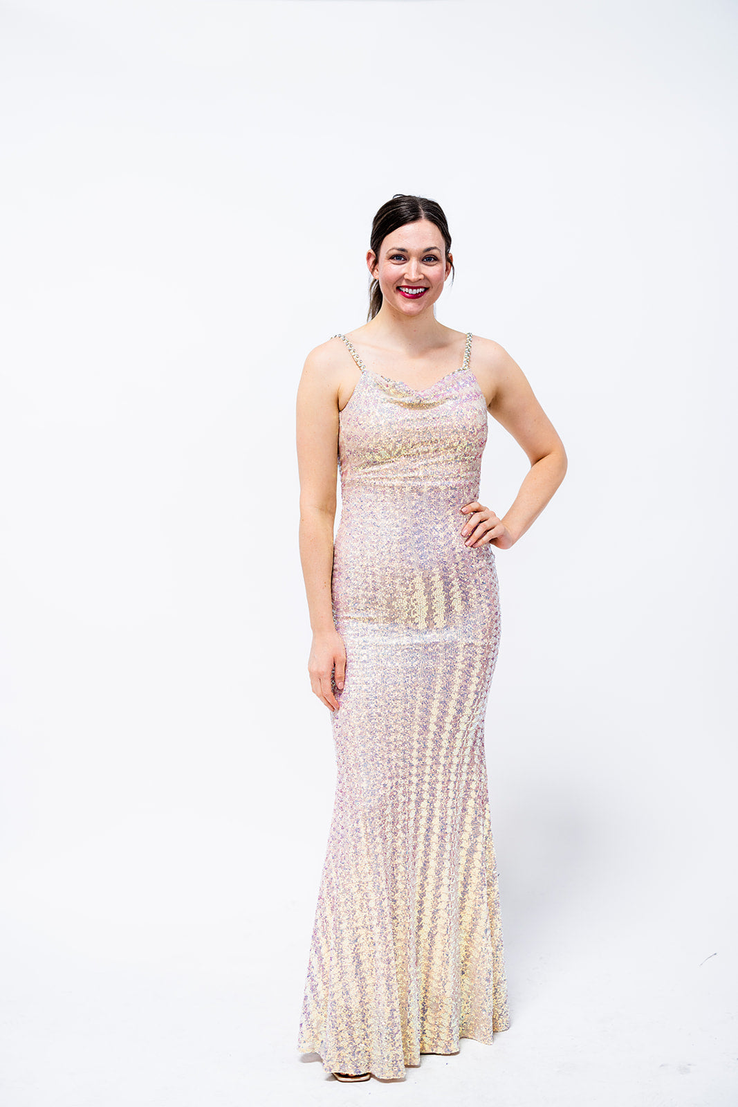 Single Strap Extra Long Dinner Dress