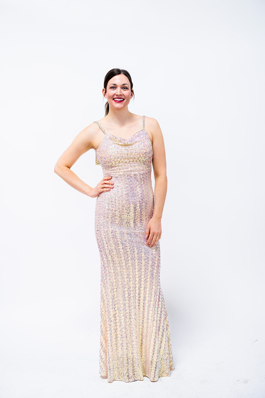 Single Strap Extra Long Dinner Dress