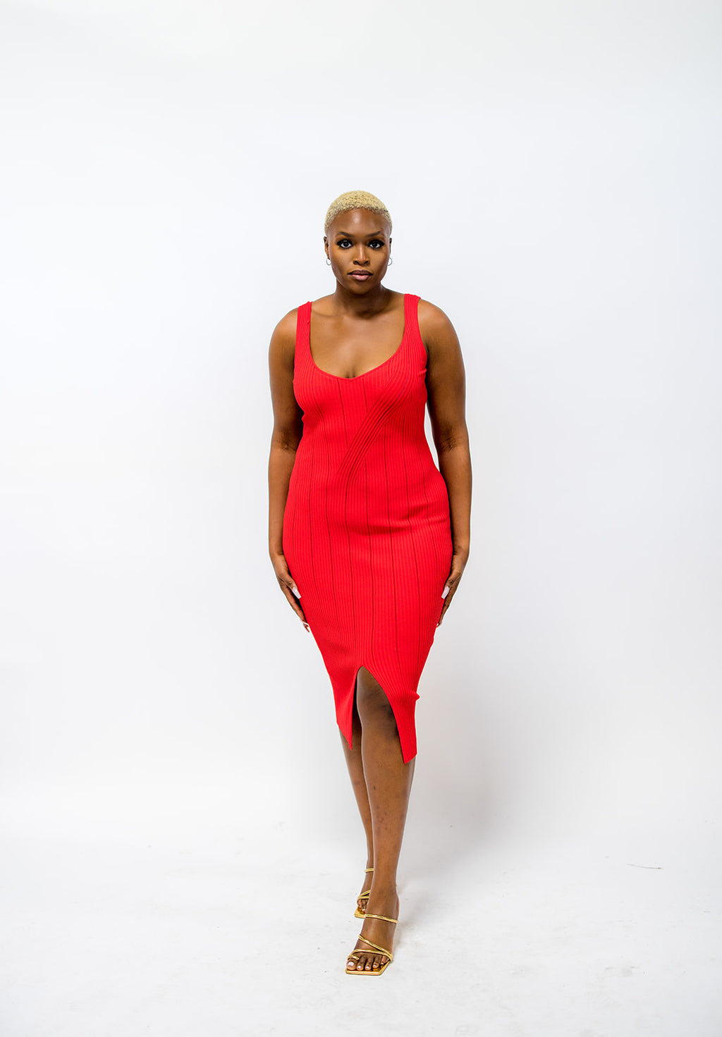 Vent Front Dress