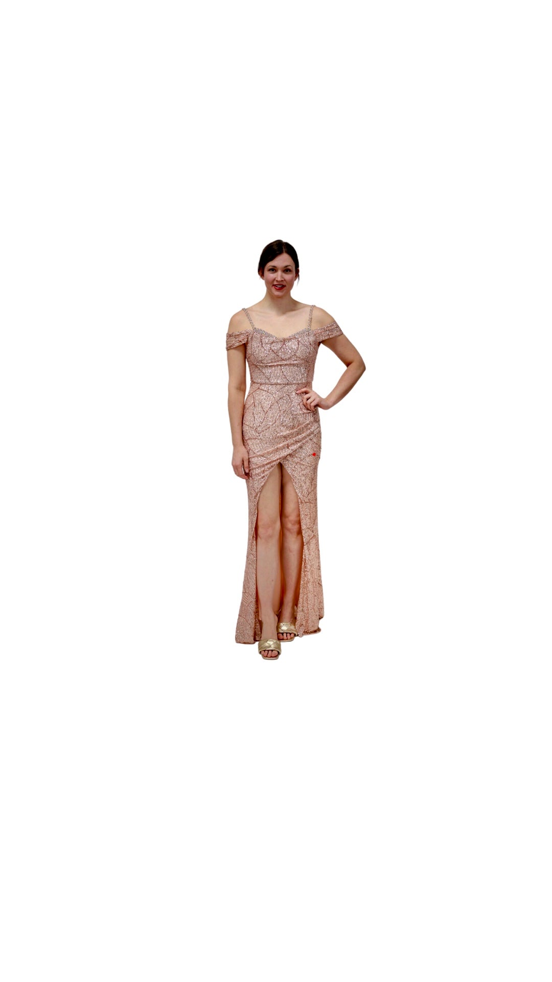 Cuff Sleeve Dinner Dress